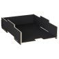 Preview: Stapelbare Briefablage Schwarz
