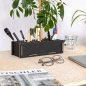 Preview: schwarze Stiftebox mit 21 Fächern