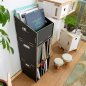 Preview: Schallplattenregal mit Sortierbox als Aufsatz