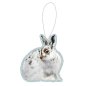Preview: Weihnachtsbaumschmuck Schneehase von WERKHAUS