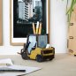 Preview: Stiftebox Baustelle Gabelstapler mit Fach