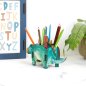 Preview: grüne Stiftebox Dino Stegosaurus