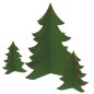 Preview: Weihnachtsdekoration Tannenbaum im 3er-Set | WERKHAUS