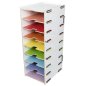 Preview: 8er Tower | Ablagemodul weiß Regenbogen