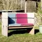 Mobile Preview: Moderne Holzbank als massives Loungemöbel aus Holz | WERKHAUS