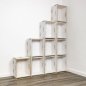 Preview: Großes Bücherregal aus Holz in weiß modular bauen und planen | WERKHAUS