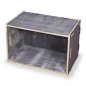 Preview: Holzkiste WERKBOX 2.1 in Fichte Grau | modulares Regal