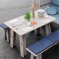 Preview: Holztisch mit Sitzbank für die Terrasse von WERKHAUS