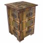 Preview: Hocker mit Reisekoffer- Motiv | WERKHAUS