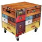 Preview: Rollbox mit Deckel und Design Schubladen | WERKHAUS
