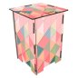 Preview: Sitzhocker-Design: Geometrisches Muster in Pastelltönen original von WERKHAUS - original von WERKHAUS