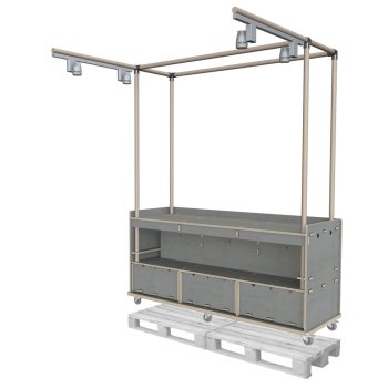 Preview: Messestand mit Bannern individualisierbar