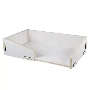 Katzenbett als Regaleinsatz in weiß