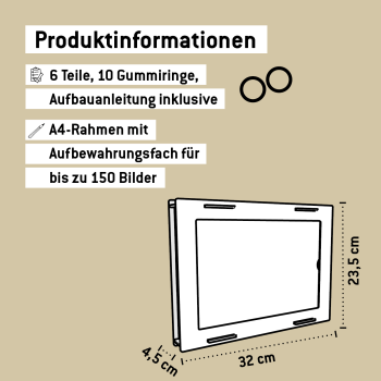 Maße Bildersammelrahmen A4