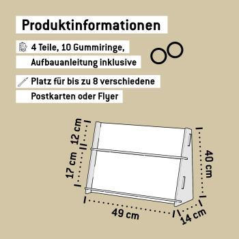 Postkartenständer | 6 - 8 Postkarten