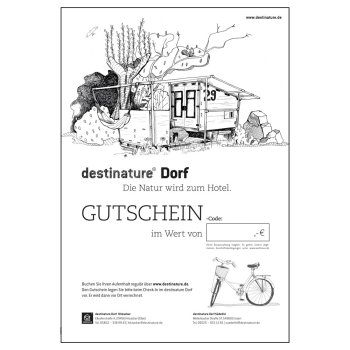 Übernachtungsgutschein für das destinature Dorf in Hitzacker am Elberadweg | WERKHAUS