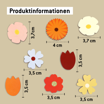 Produktinformationen Magnet-Set Blumen