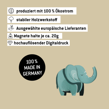 Preview: Magnet - Elefant Emmi Produktion in Deutschland mit 100% Ökostrom