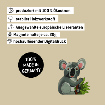 Preview: Magnet - Koala Kalle Produktion in Deutschland mit 100% Ökostrom