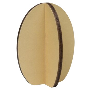 Gelbes Osterei aus Holz (MDF) mit Stecksystem