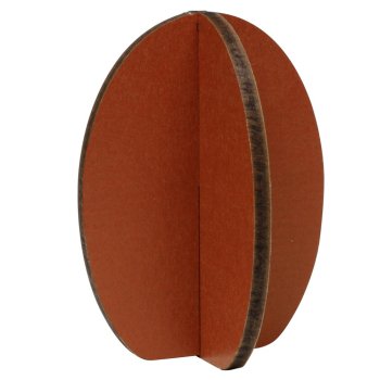 Rotes Osterei aus Holz (MDF) mit Stecksystem