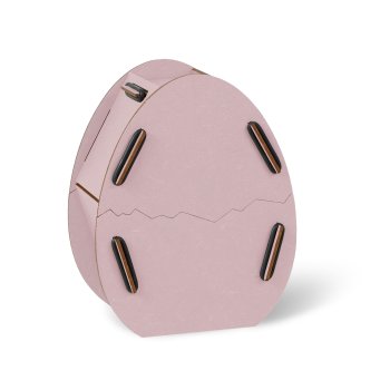 Geschenkbox Osterei zum Aufmachen in hellrosa