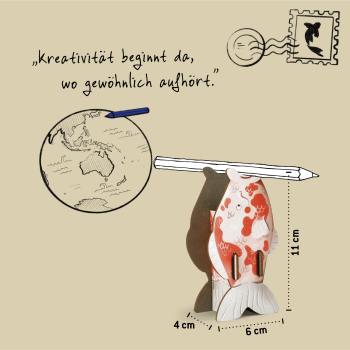 Koi Yoko aus der Stiftebuddy-Serie mit eigener Geschichte und Persönlichkeit