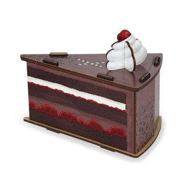 Geschenkbox Schokotorte Sahne