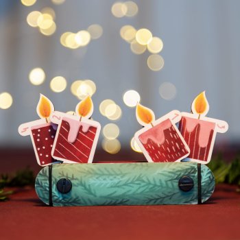 Preview: Mini Adventskranz für Zuhause und Unterwegs