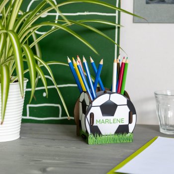 Preview: Individuelle Stiftebox Fußball Vorderseite