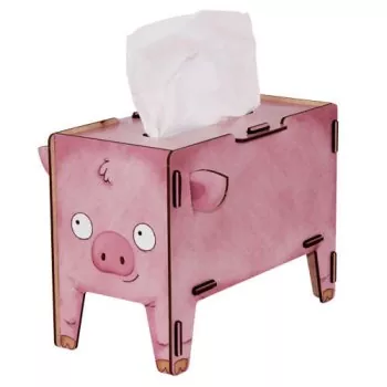 Tissue-Box Vierbeiner - Schwein