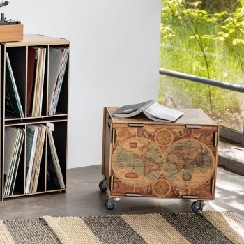 Preview: Weltkarte auf Rollbox