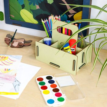 Preview: Stiftebox mit Griff