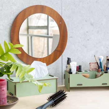 Kosmetikprodukte übersichtlich aufbewahren