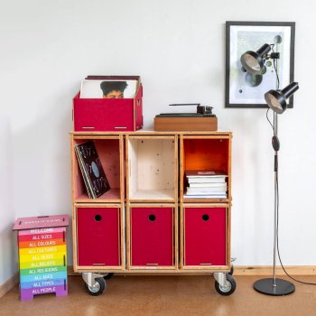 Sortierbox für Schallplatten