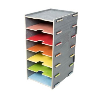Ablagemodul Grau Regenbogen