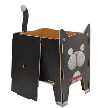 Hocker Vierbeiner Katze geöffnet | WERKHAUS