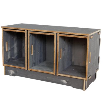 Werkbox Bank Set in Fichte grau