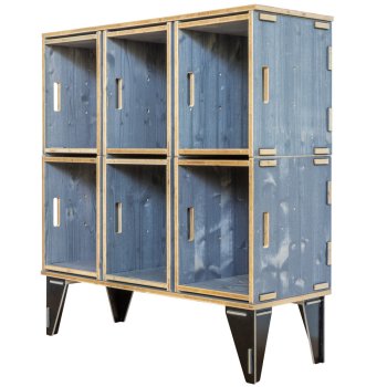 Preview: graues Sideboard auf Füßen