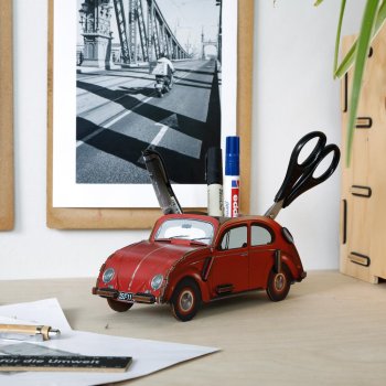 roter VW Käfer als Stifebox