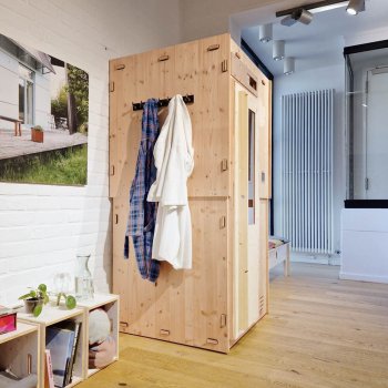 Indoor-Sauna von Außen