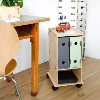 Preview: Rollcontainer mit Stehsammler