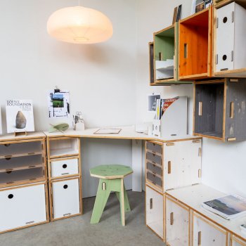 Preview: Regalsystem Schreibtisch