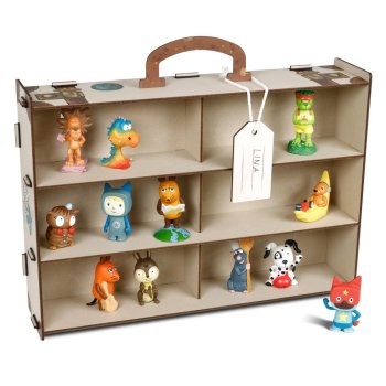 Wandregal Koffer für Tonies Creme