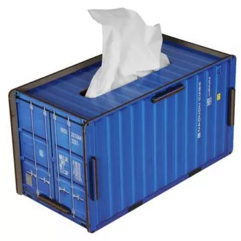 Container Taschentuchbox | blau
