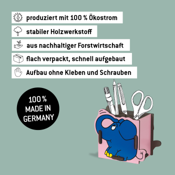 Die Maus - Stiftebox Elefant