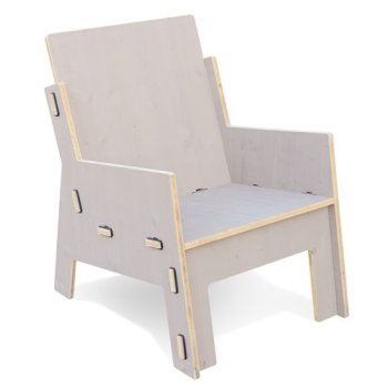 Holzsessel mit Polster für die Lounge im Garten | WERKHAUS Design