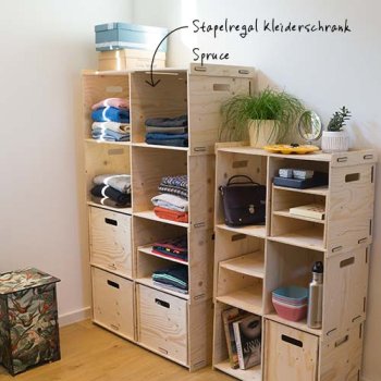 Offener Kleiderschrank mit Schubladen | WERKHAUS Möbeldesign