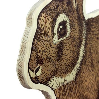 Hochwertige Osterhase als Aufsteller mit Holzdirektdruck | WERKHAUS