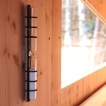Sanduhr für die Outdoor und Indoor Sauna | WERKHAUS destinature